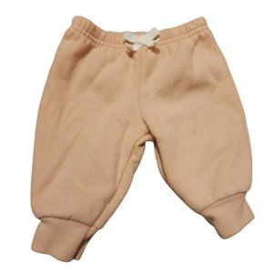 Carter's Jogger Pants Girls Sz 3M Pink Pull On Elastic Waist Tapered Leg